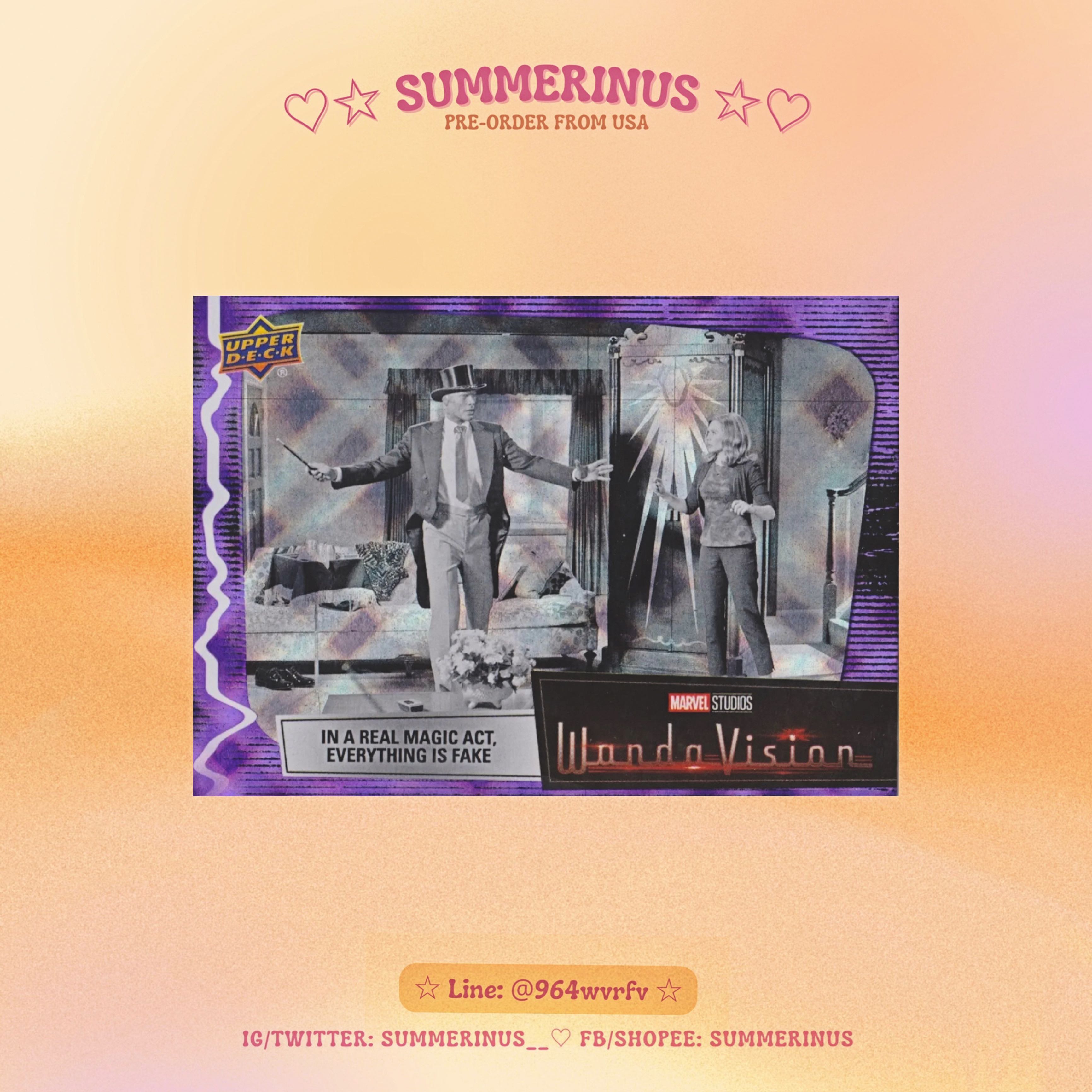Upper Deck Card 2022 🌞 WandaVision 💖 Purple #12