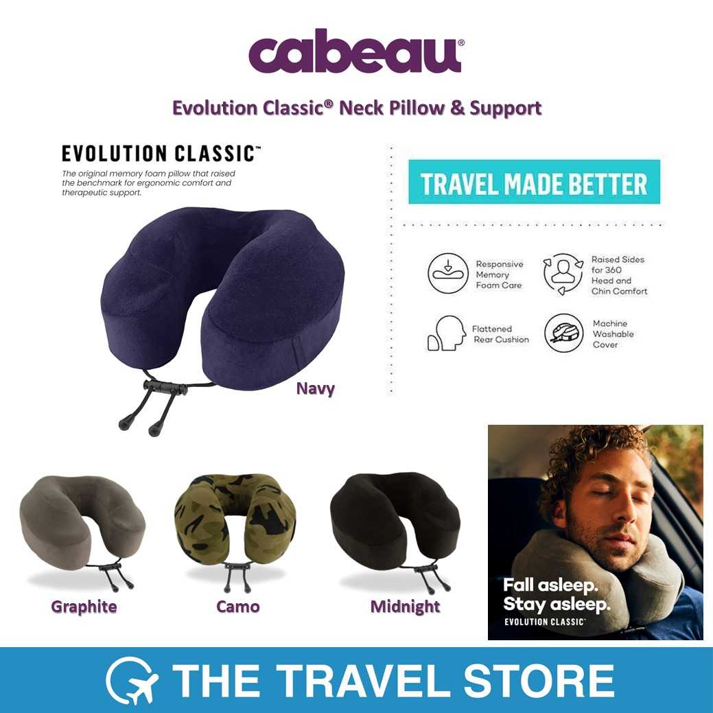 CABEAU Evolution Classic® Neck Pillow หมอนรองคอเมมโมรี่โฟม 100% รุ่น Classic