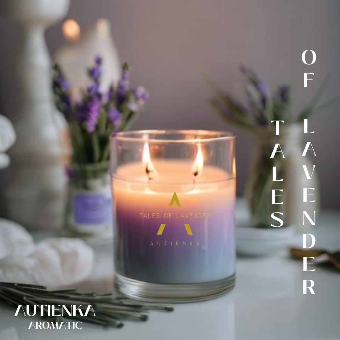 AUTIENKA Natural Soy Wax - เทียนหอมไขถั่วเหลืองออร์แกนิคกลิ่น Tales of Lavender