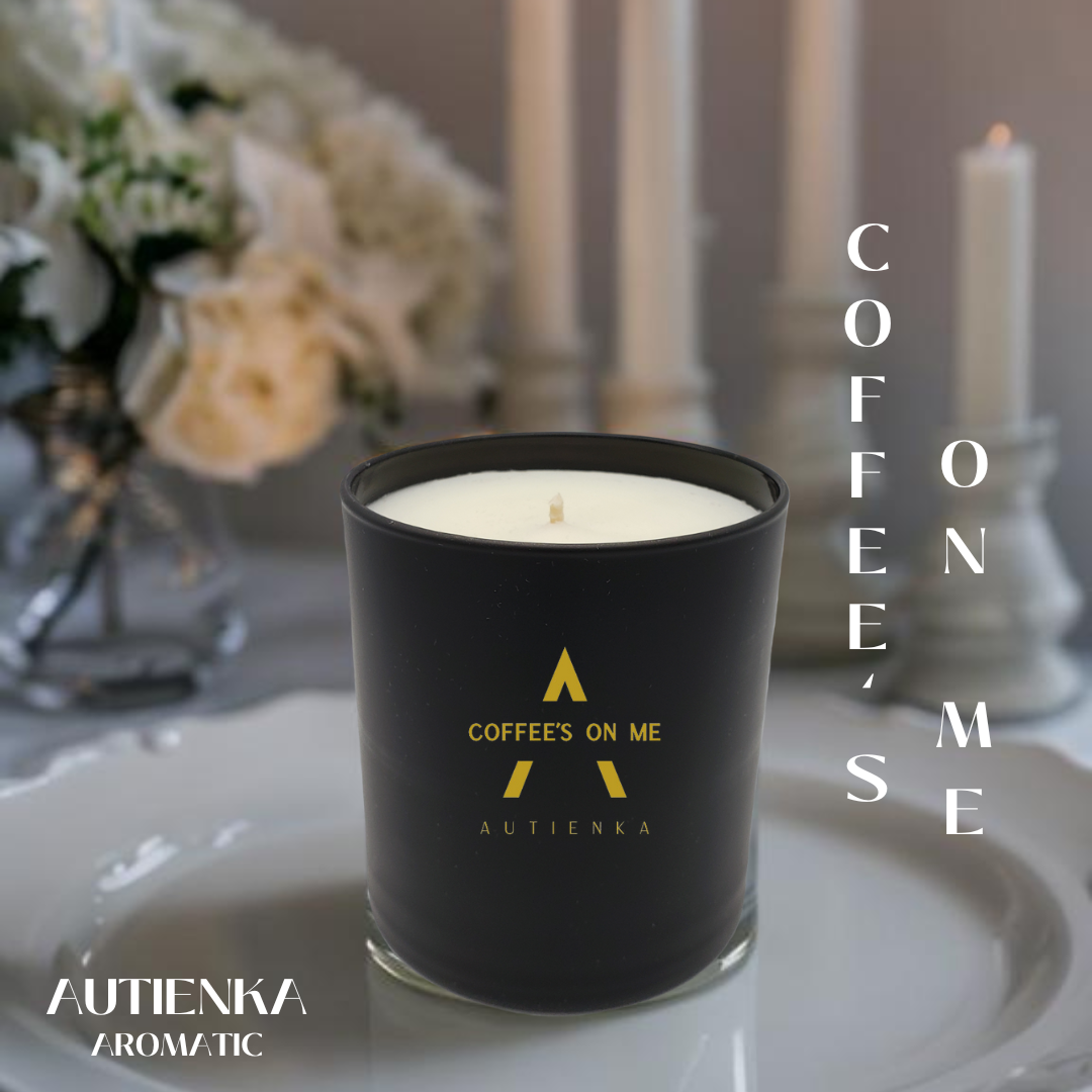 AUTIENKA Natural Soy Wax - เทียนหอมไขถั่วเหลืองออร์แกนิคกลิ่น Coffee's on me