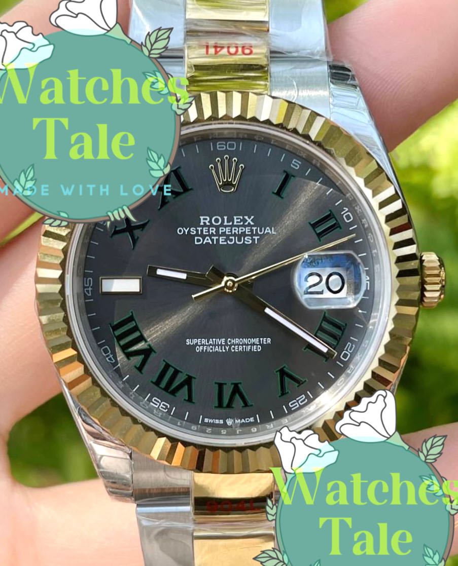 Rolex Datejust Wimbledon Yellowgold 41mm. Oyster Ref.126333 EW