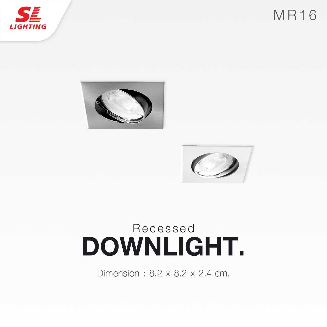 SL LIGHTING | Recessed Downlight โคมไฟดาวน์ไลท์ฝังฝ้า ปรับหน้าได้ ขั้ว GU5.3 รุ่น SL-6-508