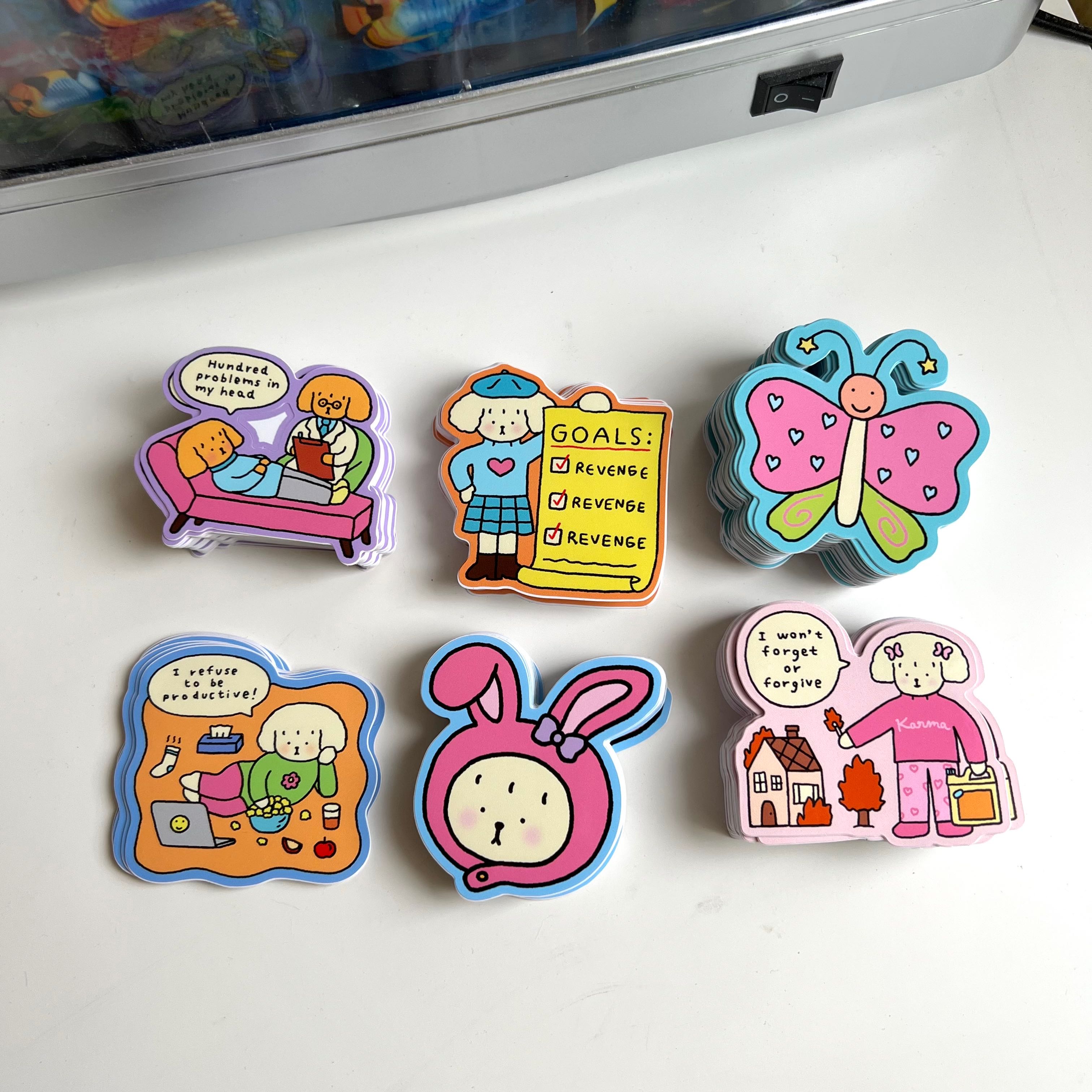 Die-cut stickers