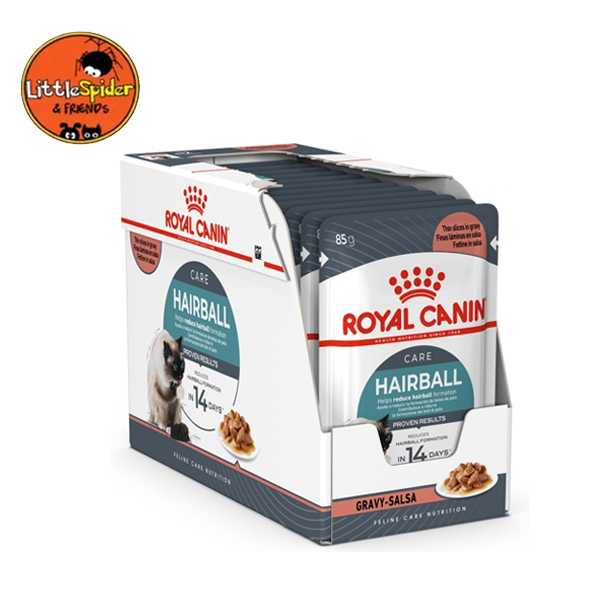Royal canin Hairball care pouch wet 85gx12 ซอง อาหารเปียกสำหรับแมวป้องกันก้อนขน