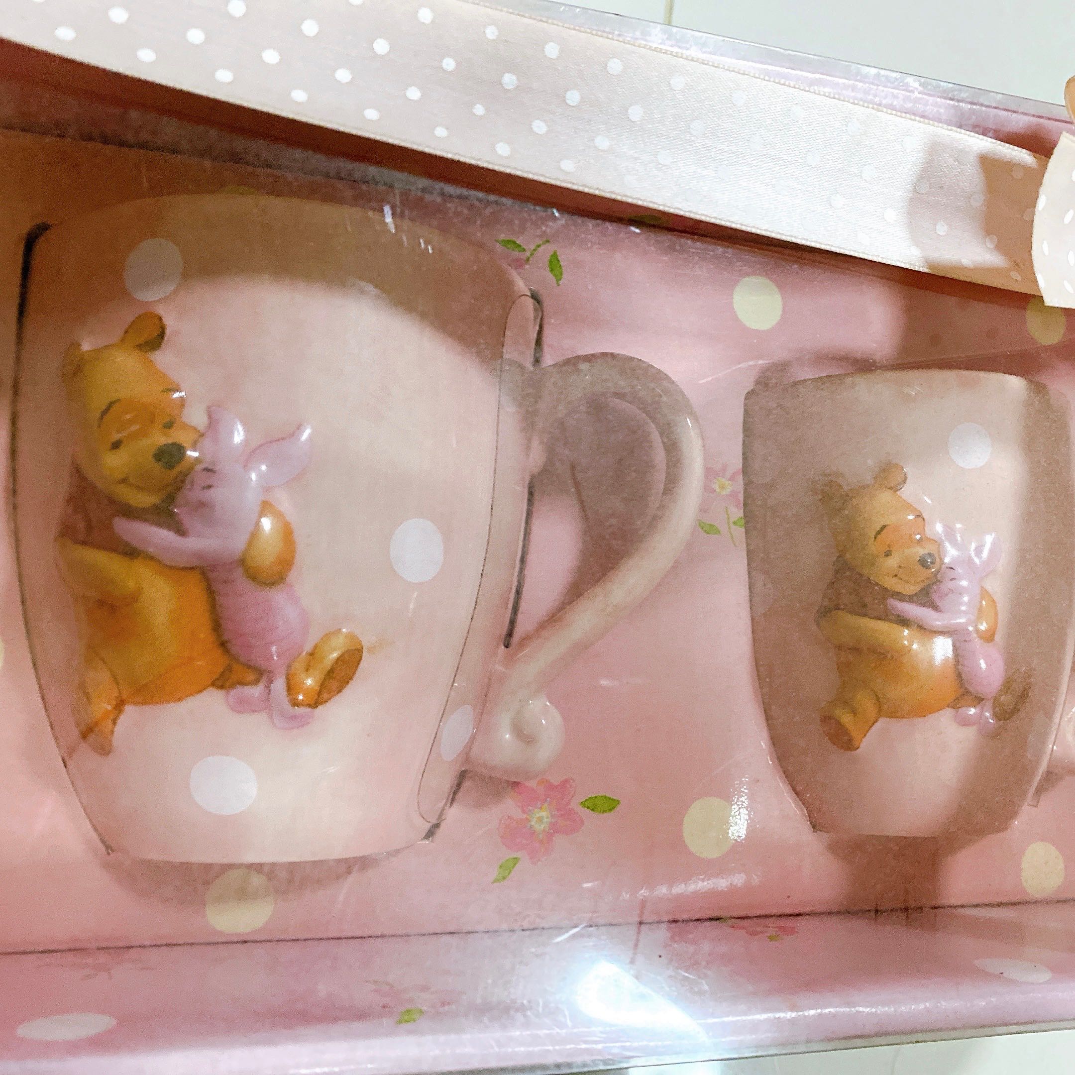 Pooh and piglet mug set