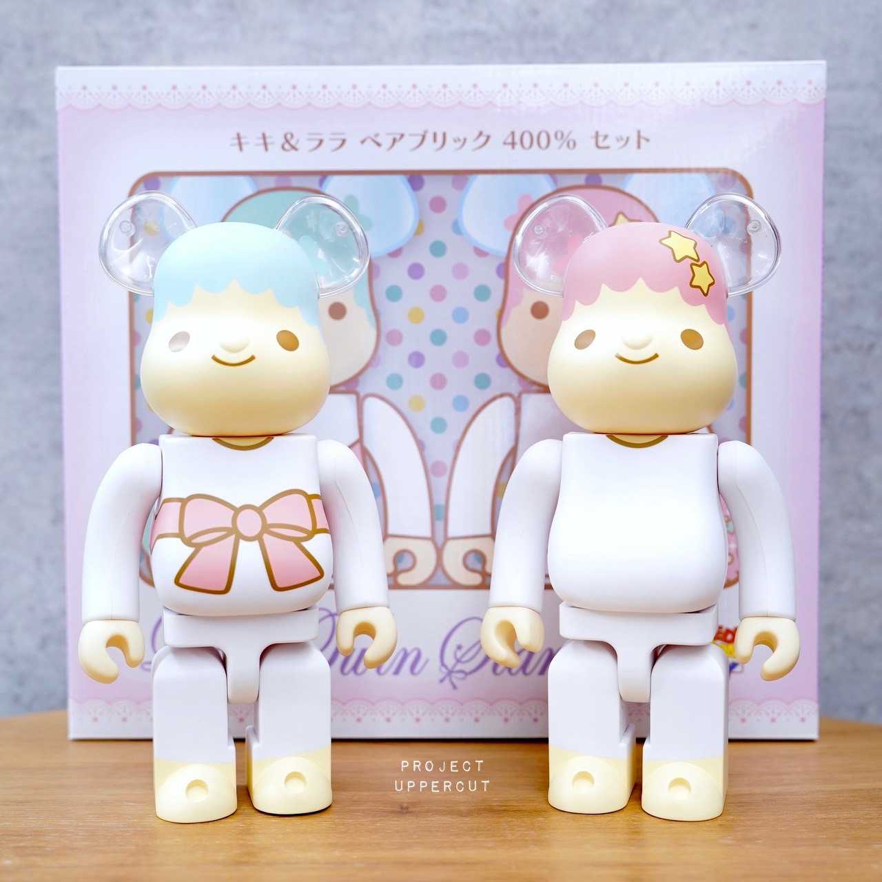 BE@RBRICK 400%+400% LITTLE TWIN STARS - Kiki & Lala [New]