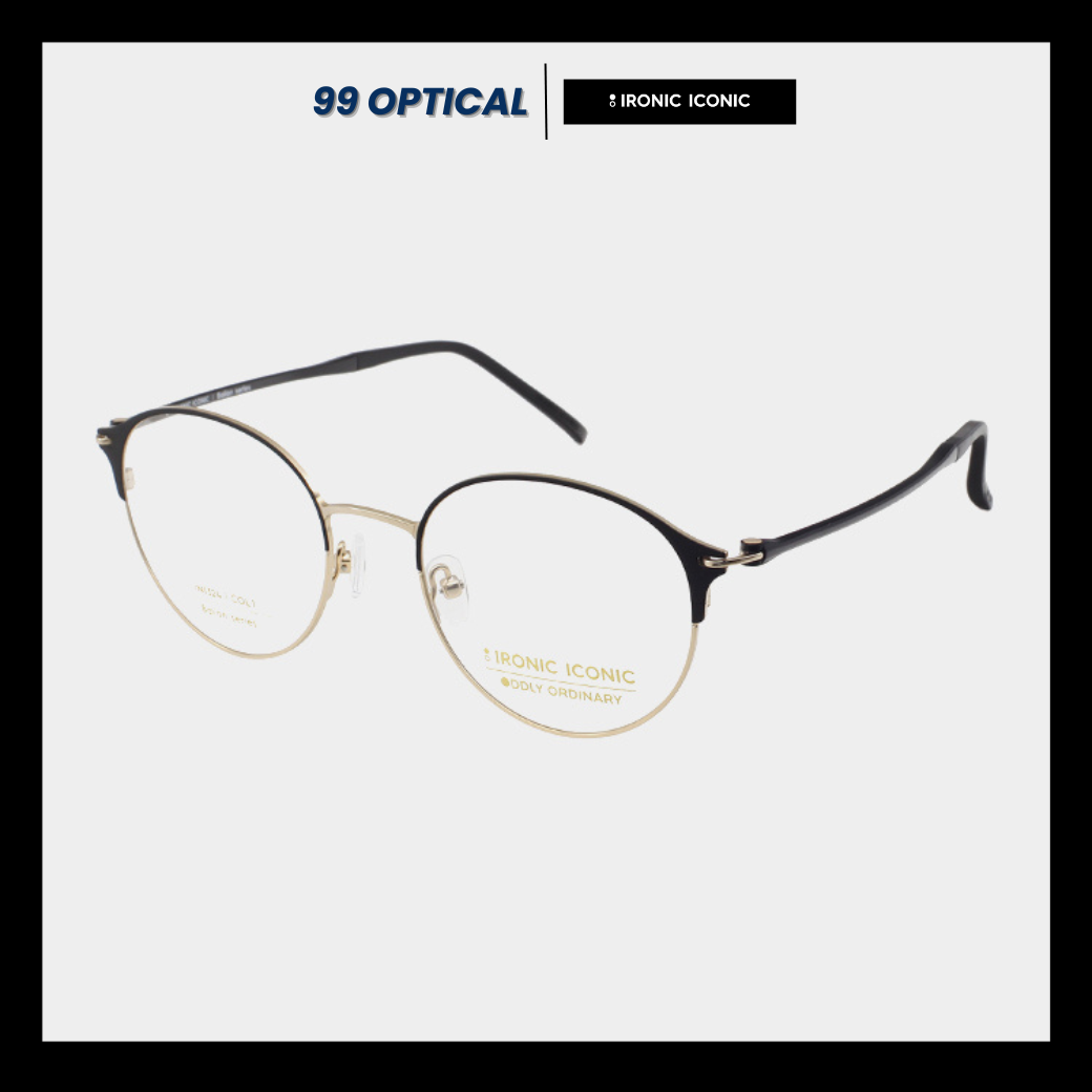 กรอบแว่น 𝗜𝗿𝗼𝗻𝗶𝗰 𝗜𝗰𝗼𝗻𝗶𝗰 รุ่น 𝗜𝗡𝟭𝟯𝟮𝟰 สี 𝗖𝟬𝟭 • คอลเลคชั่น 𝗕𝗮𝗹𝗹𝗼𝗻 𝗦𝗲𝗿𝗶𝗲s