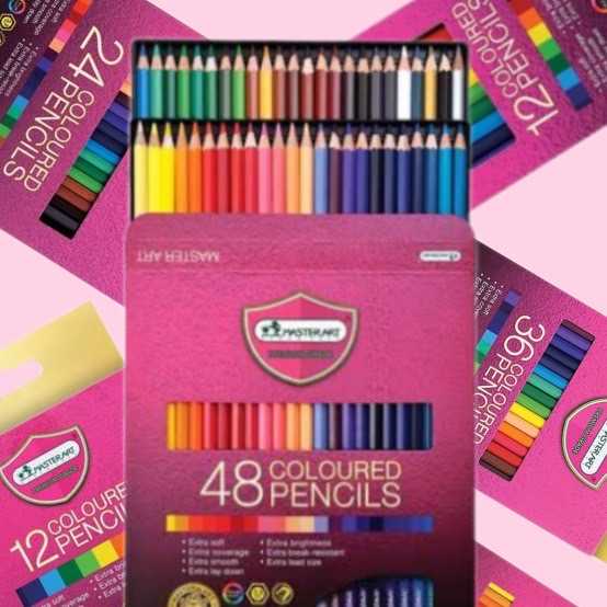 ดินสอสีมาสเตอร์อาร์ต ซีรี่ย์ 12สี / 24สี / 36สี / 48สี/ 60สี /72 สี / 100สี / 124สี / 150สี แท่งยาว