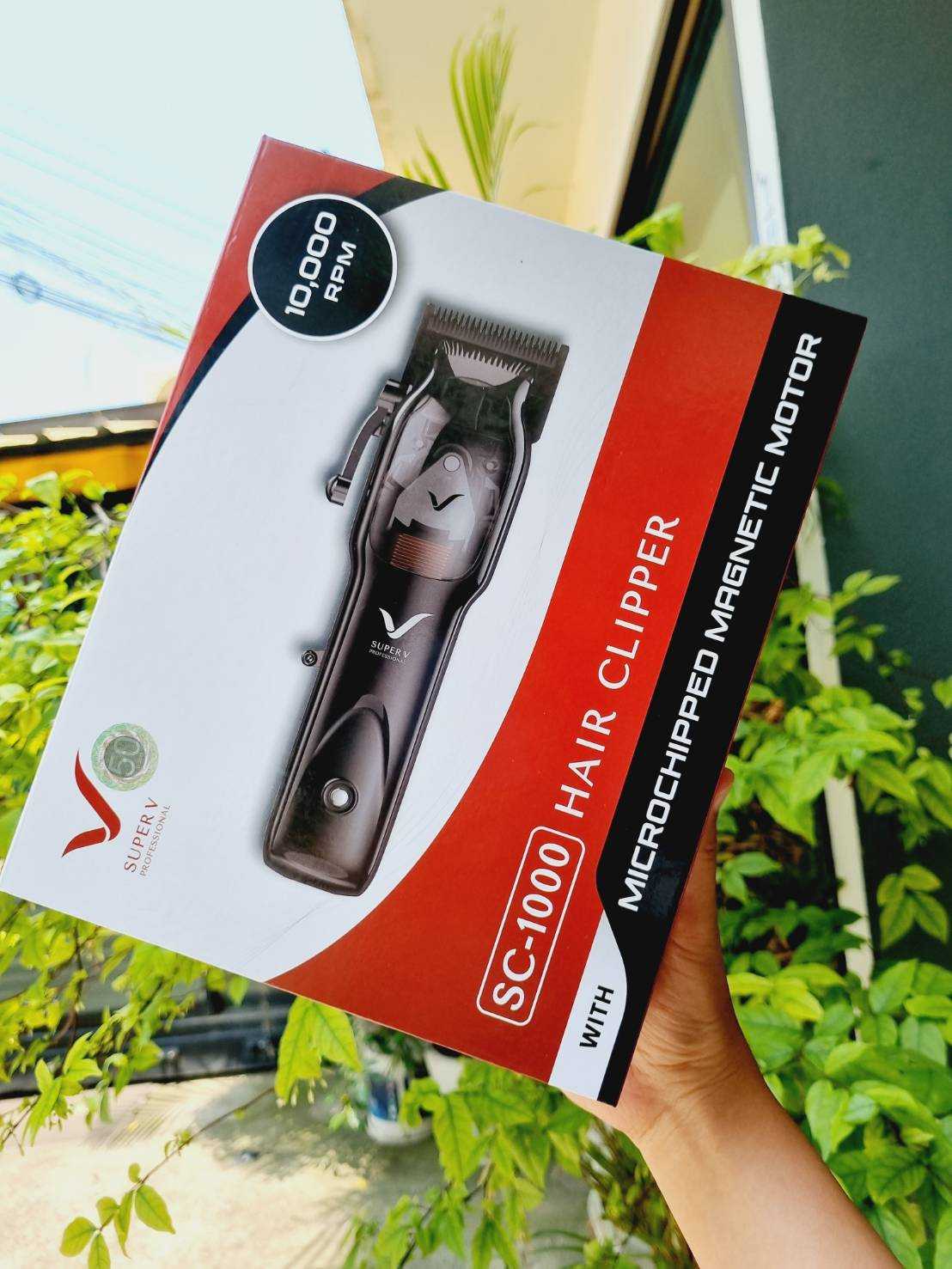 ปัตตาเลี่ยนตัดผม Super V ความแรง 1500 รอบ รับประกันสินค้า 1 ปี