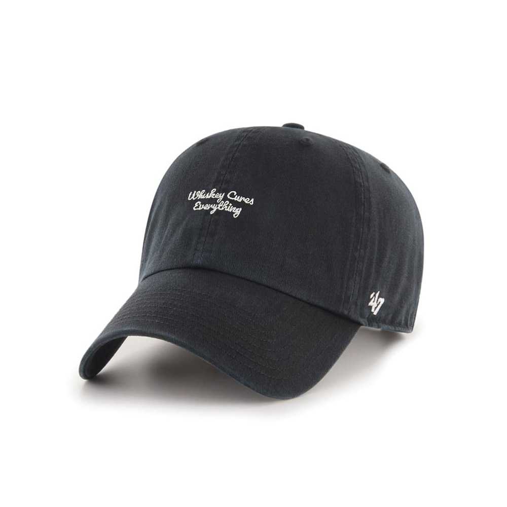 47 Brand หมวกแก๊ป รุ่น WHISKEY CURVE EVERYTHING '47 CLEAN UP BLACK