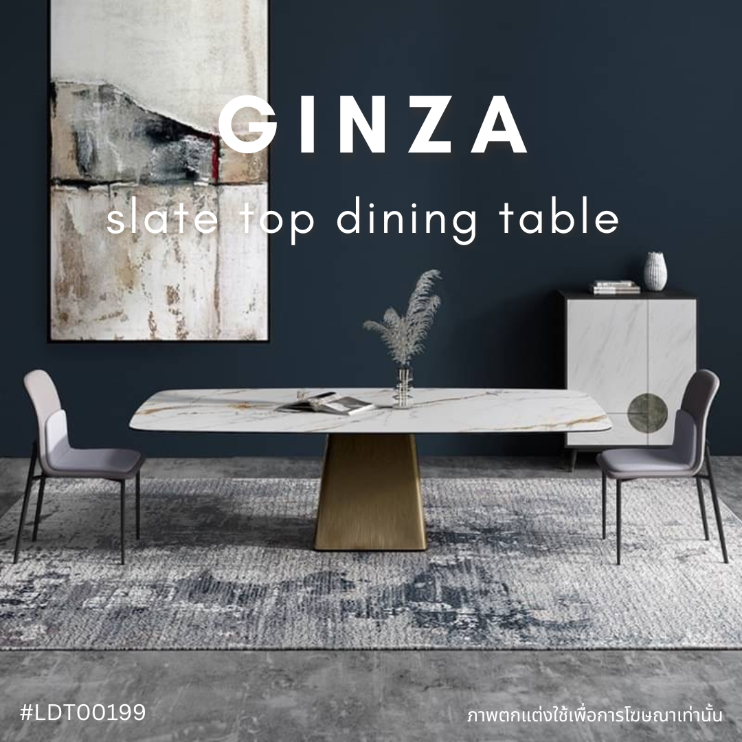 GINZA slate top dining table  