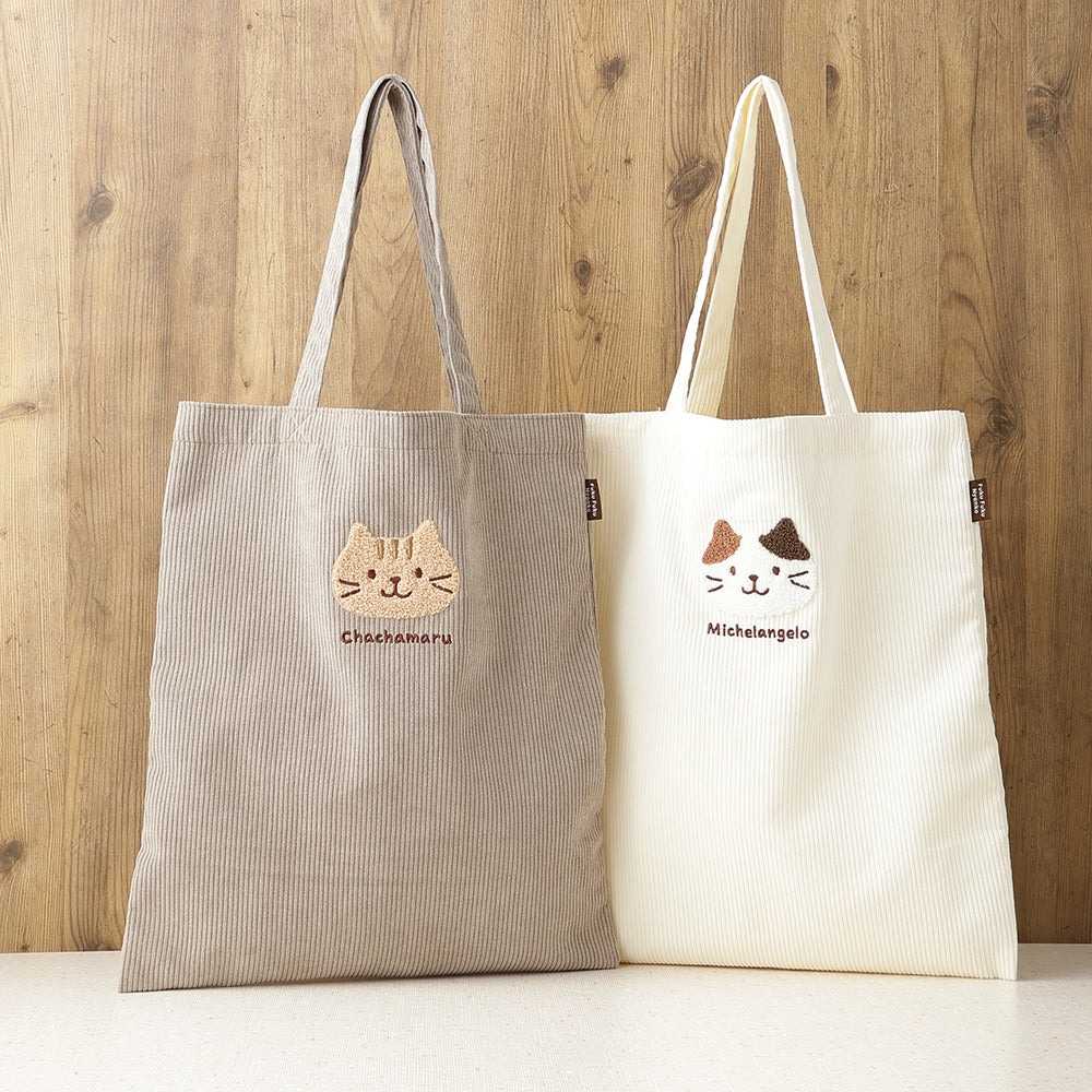 Tote bag กระเป๋าผ้าลูกฟูกน้องแมว [กำหนดจัดส่งในญี่ปุ่นวันที่ 28 กันยายน]