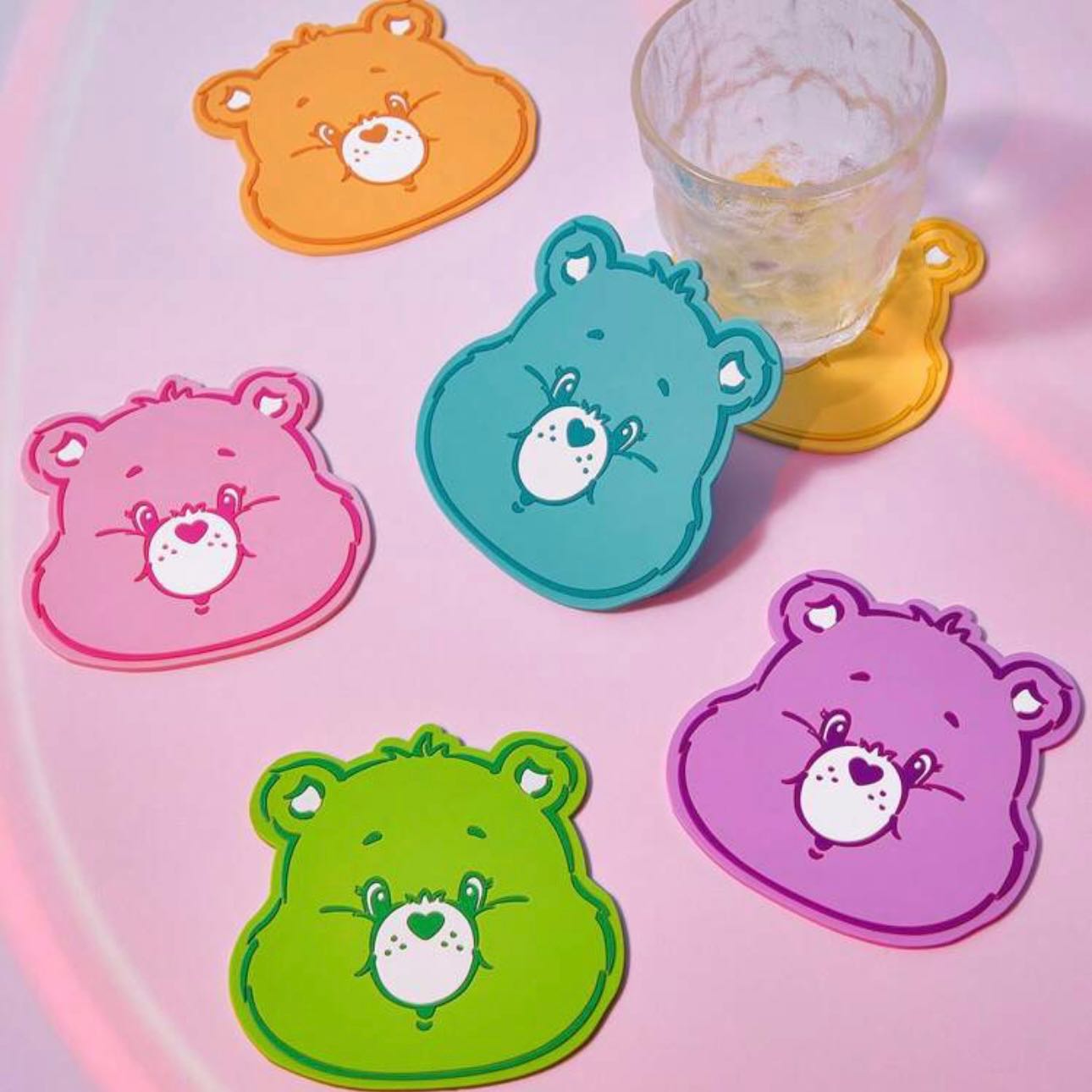 พร้อมส่ง💖Care Bears ที่รองแก้ว