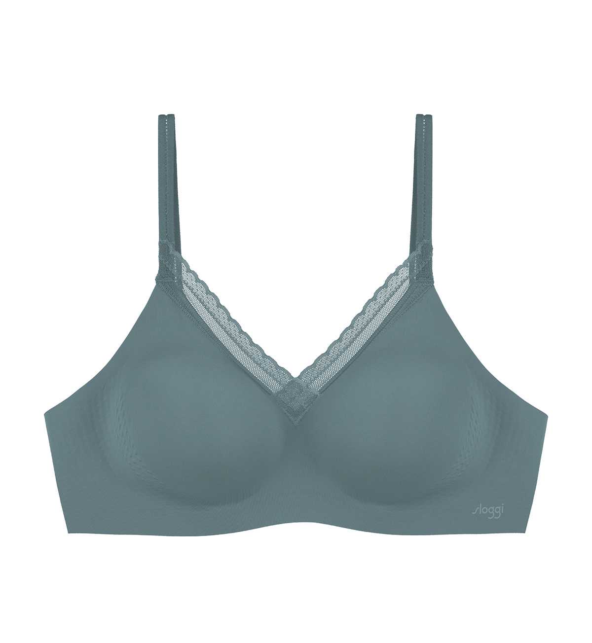 Bargain sloggi 10214191 sloggi BA Twist HU AX 7300 เสื้อชั้นในไม่มีโครง สีเทาเข้ม