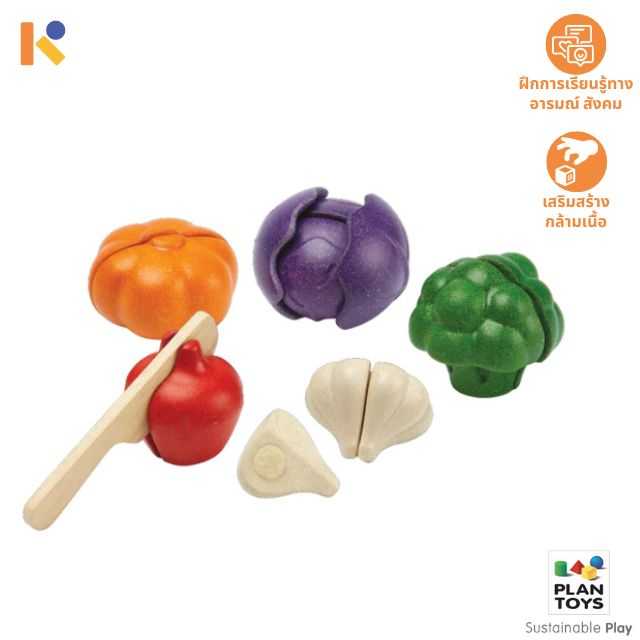 [1 - 2 yrs] 5 Colours Veggie Set - Plantoys