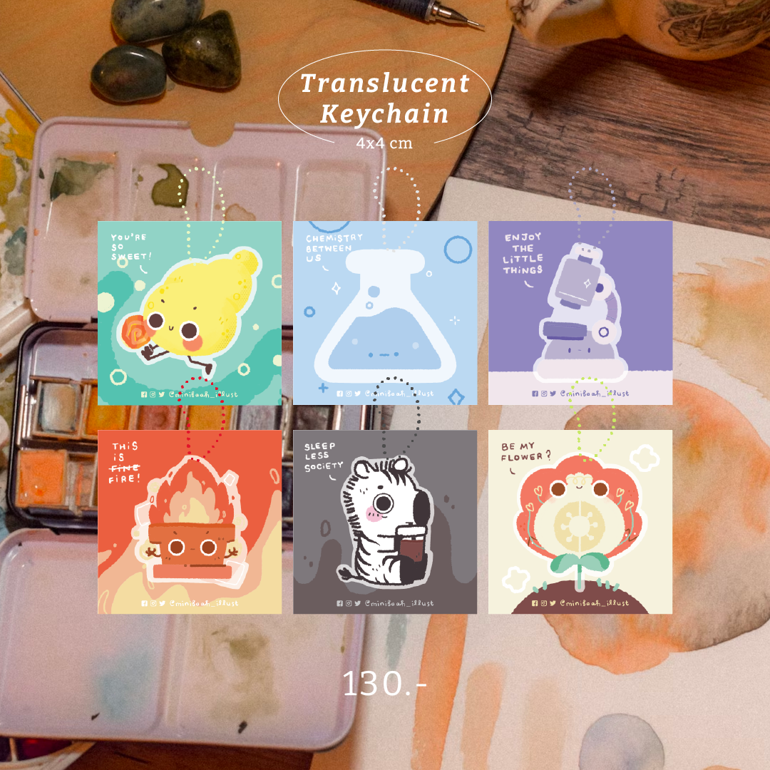 Acrylic Keychain พวงกุญแจอะคริลิคขุ่น