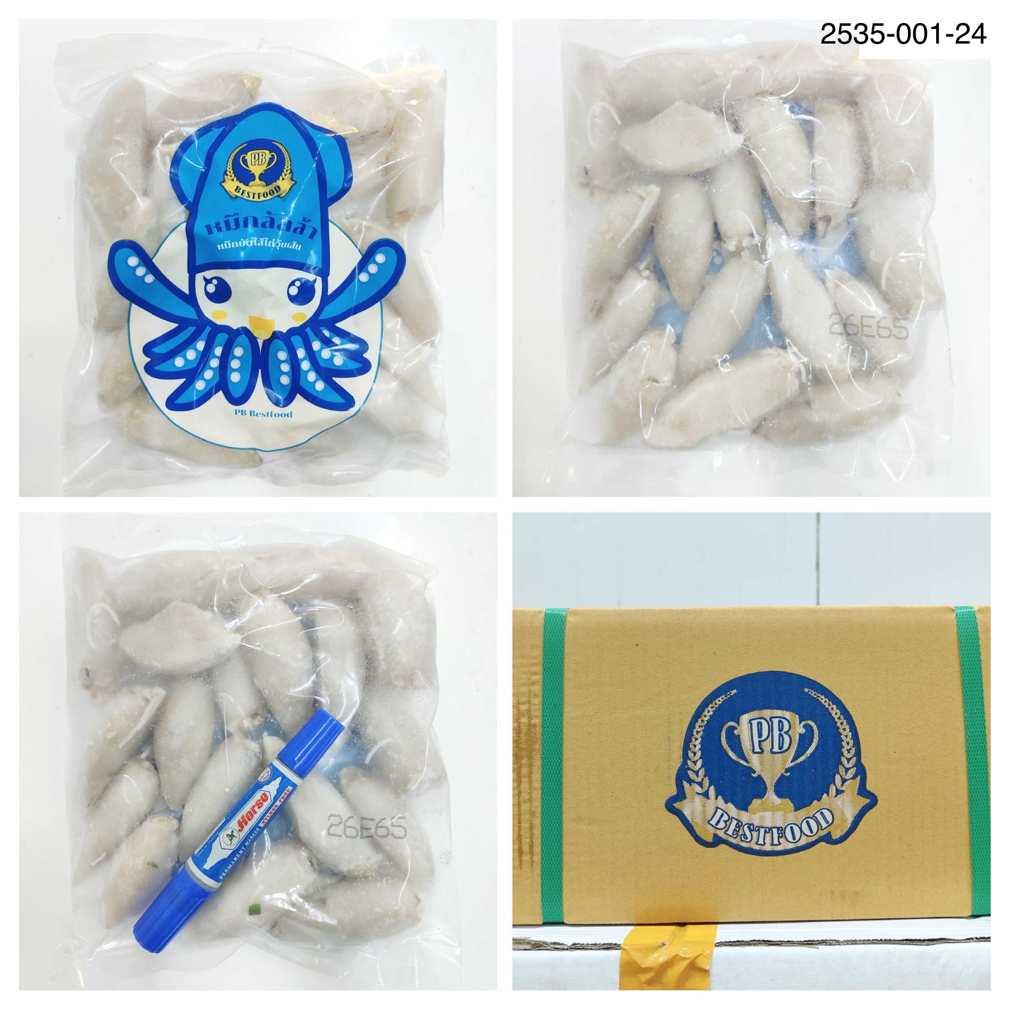 2535-001 -24 หมึกลั้ลล้า&พาเพริน หมึกยัดไส้ 16แพ็ค/ลัง