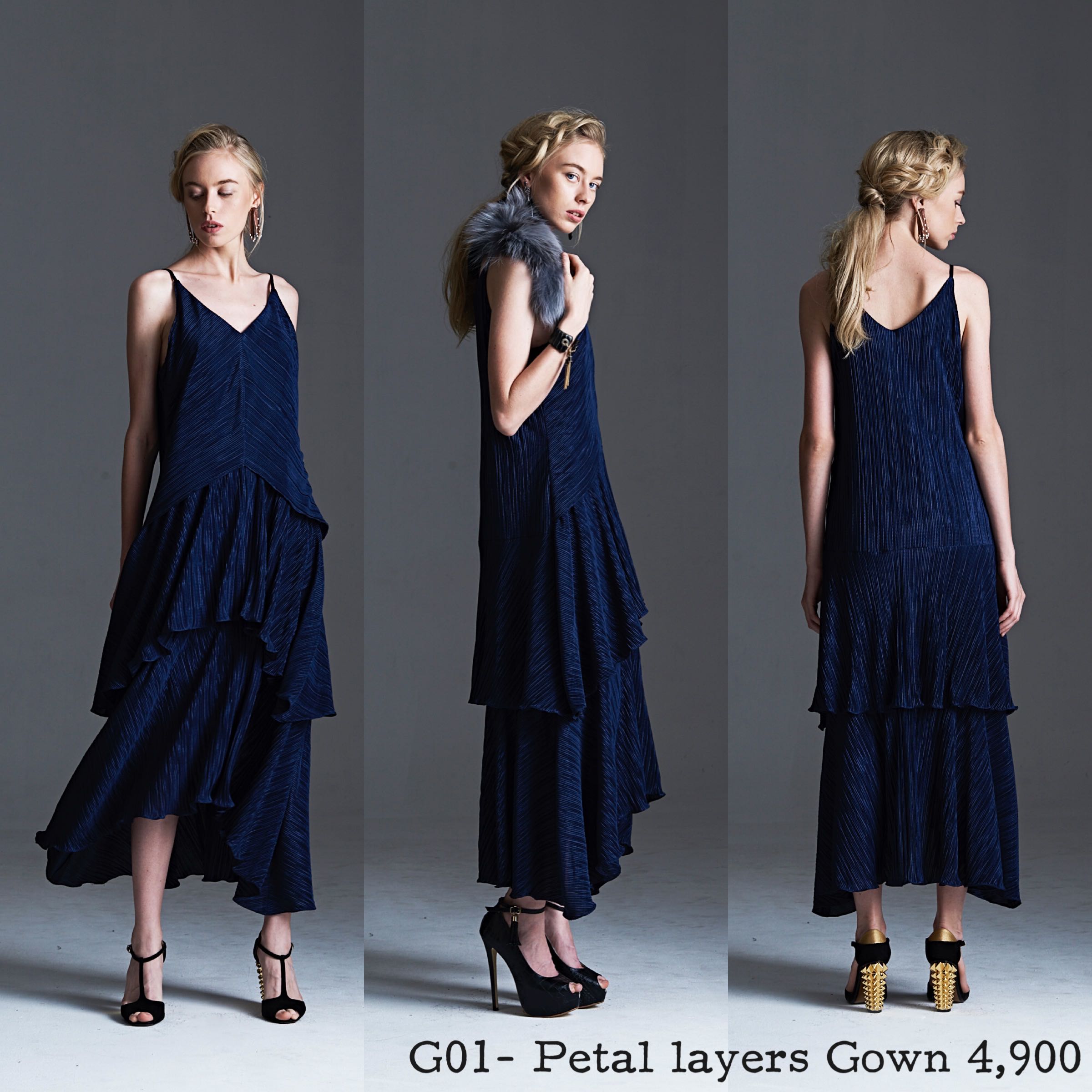 Final Sale - G01 Petal layers gown