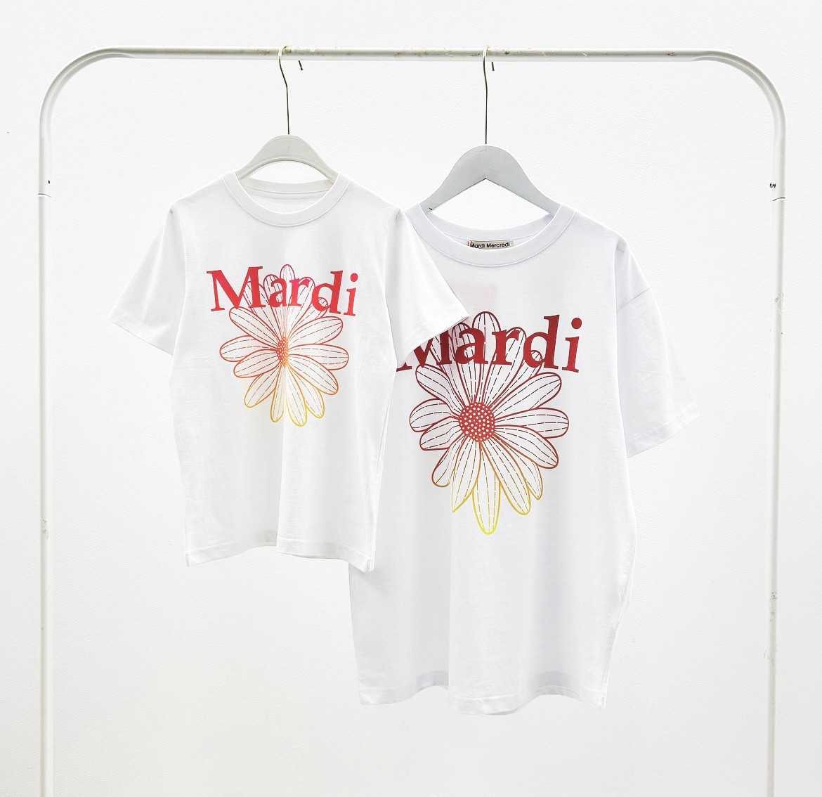 พร้อมส่ง Mardi Flower T-shrit(ไล่สี)