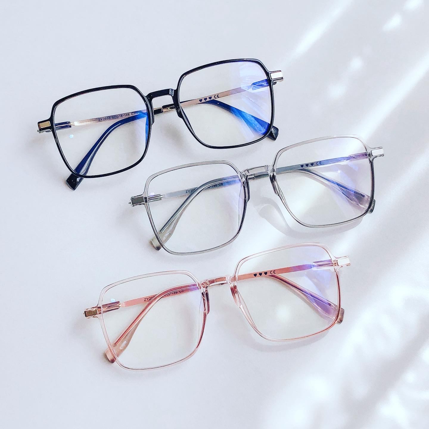 EZY ROSE แว่นกรองแสงบลูบล๊อก กรอบแว่น Jelly TR/Steel น่ารัก น่าละมุน