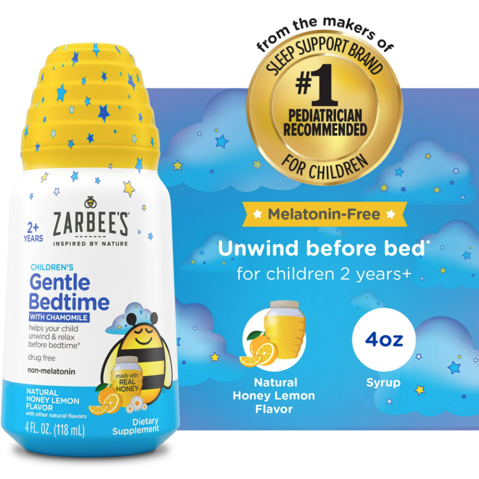 Zarbee's, Children's Gentle Bedtime with Chamomile, 2+ Years ตัวช่วยนอนหลับจากธรรมชาติ สำหรับเด็ก