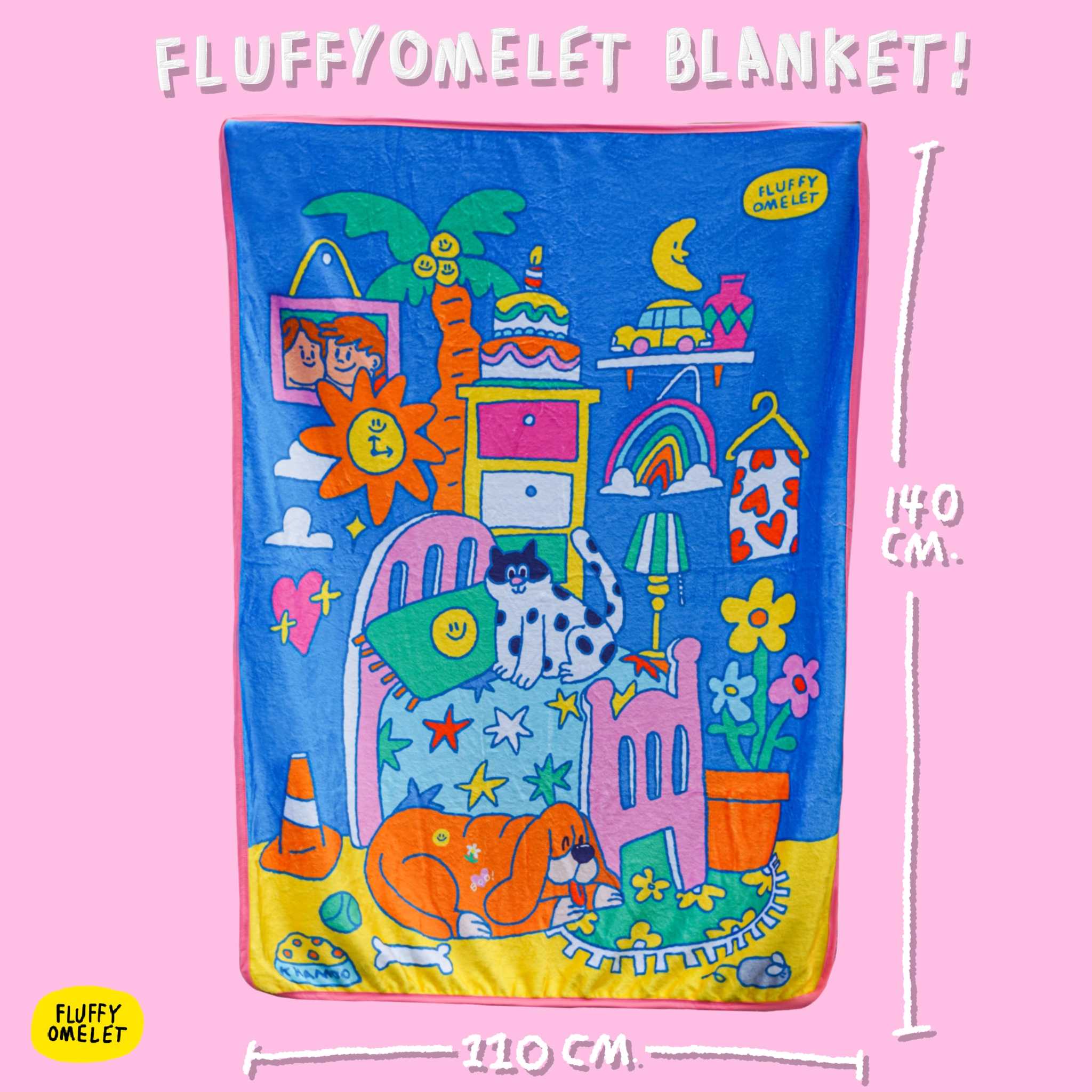 HAPPY ROOM FLUFFY BLANKET