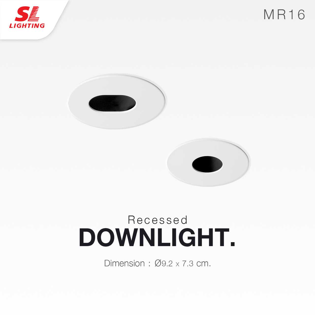 SL LIGHTING | Recessed Downlight โคมไฟดาวน์ไลท์ฝังฝ้า ขั้ว GU5.3 รุ่น SL-6-W-538, 539