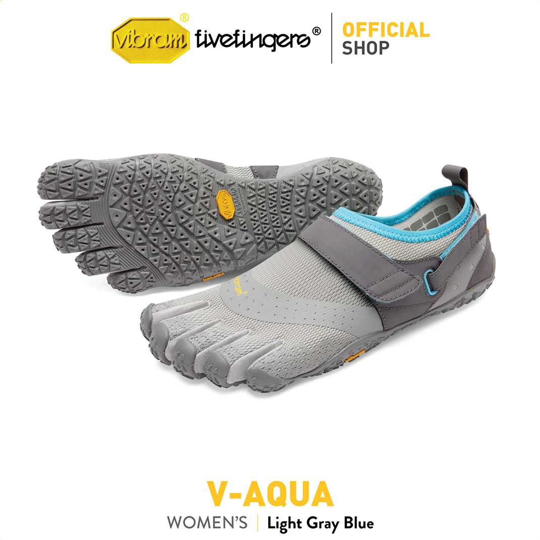 Vibram Fivefingers รองเท้าผู้หญิง รุ่น V-Aqua (Light Grey/Blue)