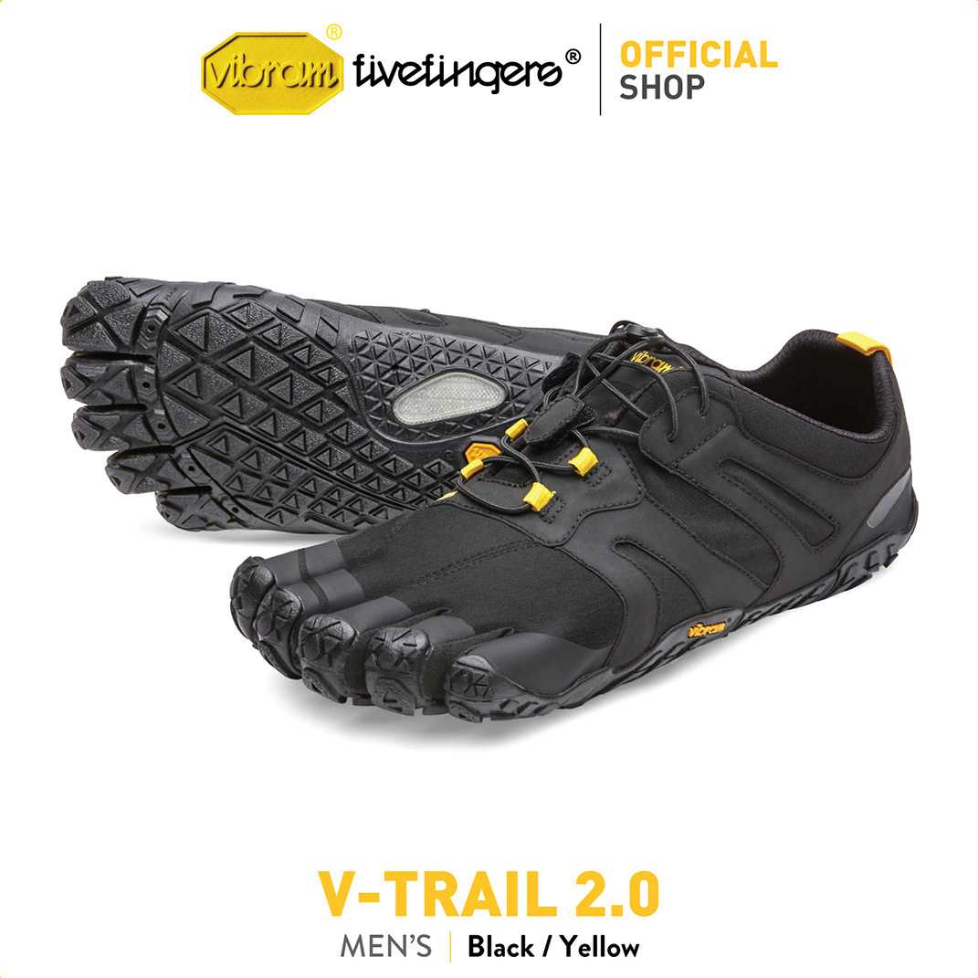 Vibram Fivefingers รองเท้าผู้ชาย รุ่น V-Trail 2.0 (Black/Yellow)