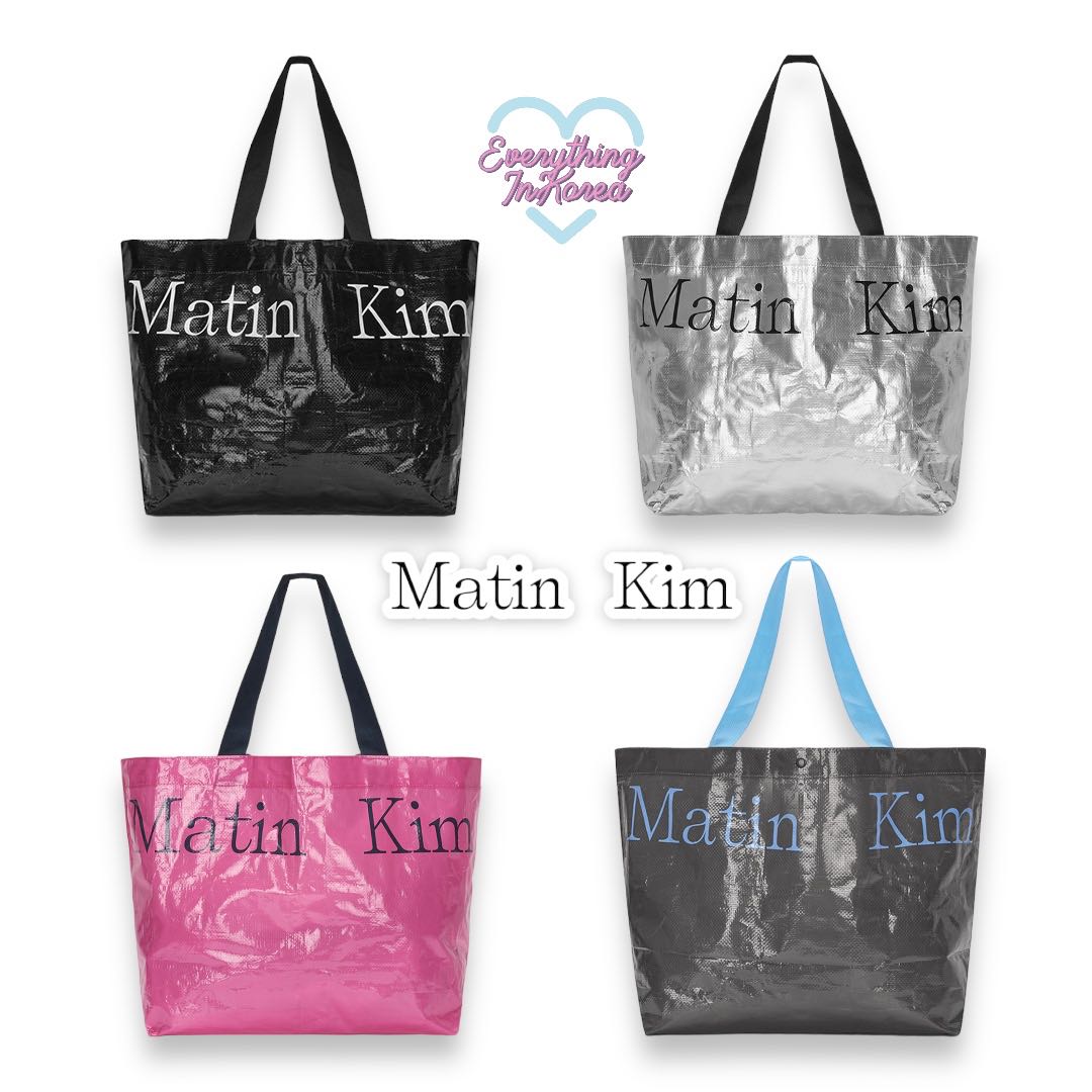 (พรีออเดอร์) MATIN TARPAULIN SHOPPER BAG เก๋สุดๆ จุของ/ช้อปปิ้งแบบคนเกร๋!!