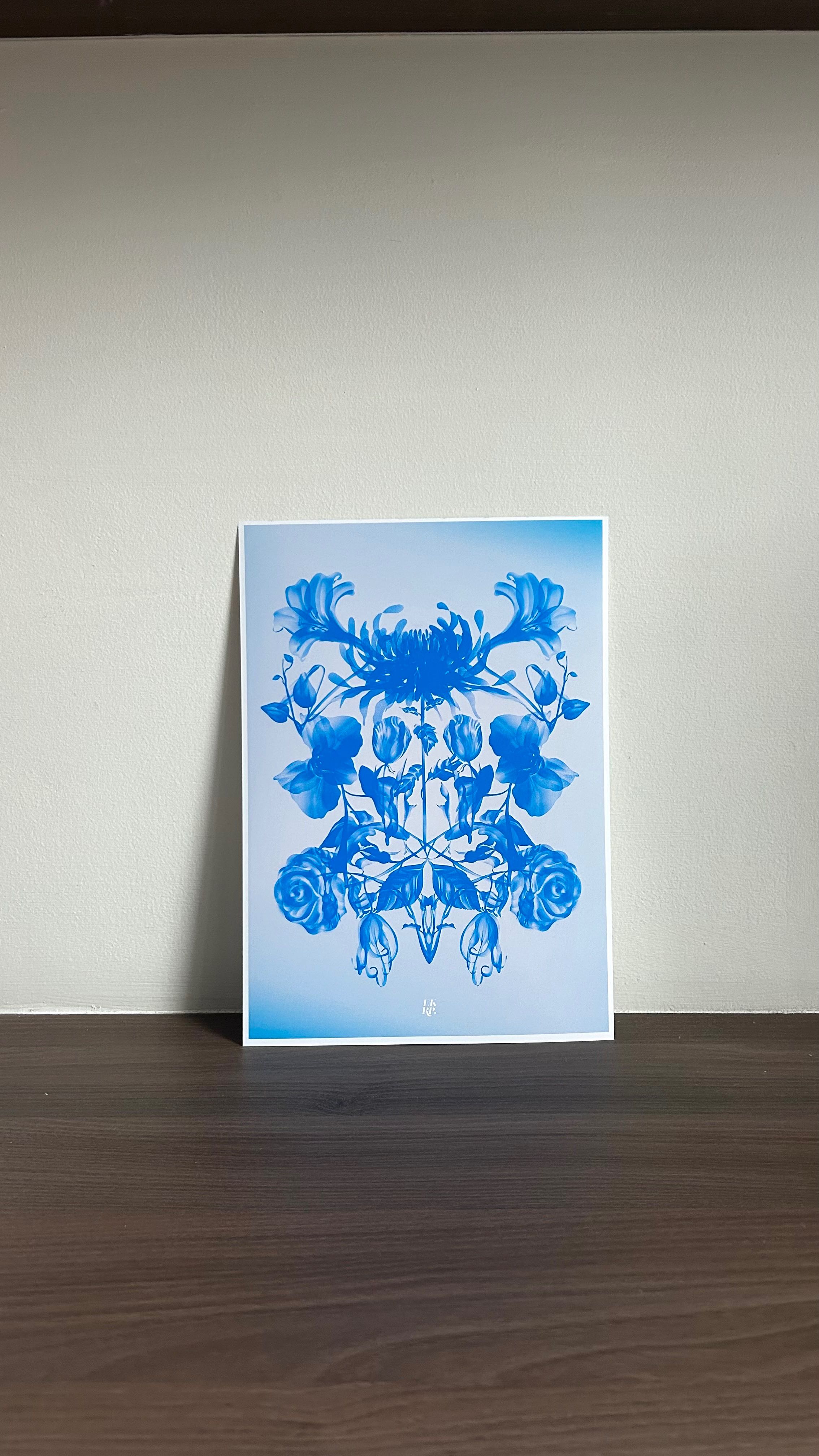 Blue blooming - A4 size, Art print