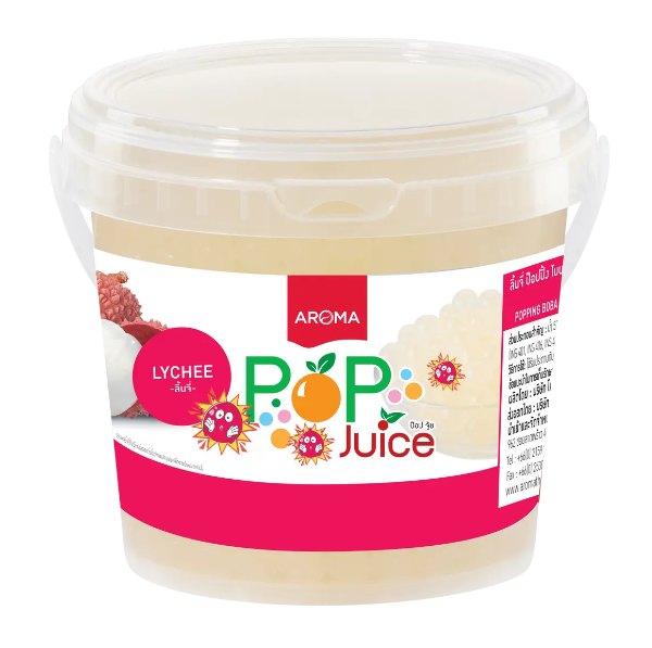 ไข่มุกรสผลไม้ Pop Juice - Lychee (ลิ้นจี่) 950 G.