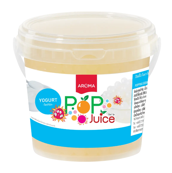 ไข่มุกรสผลไม้ Pop Juice - Yogurt (โยเกิร์ต) 950 G.