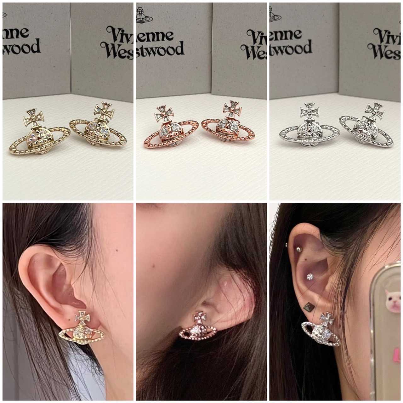 New Vivienne EARRINGS  📌(ทักเชทก่อนสั่งซื้อ)​