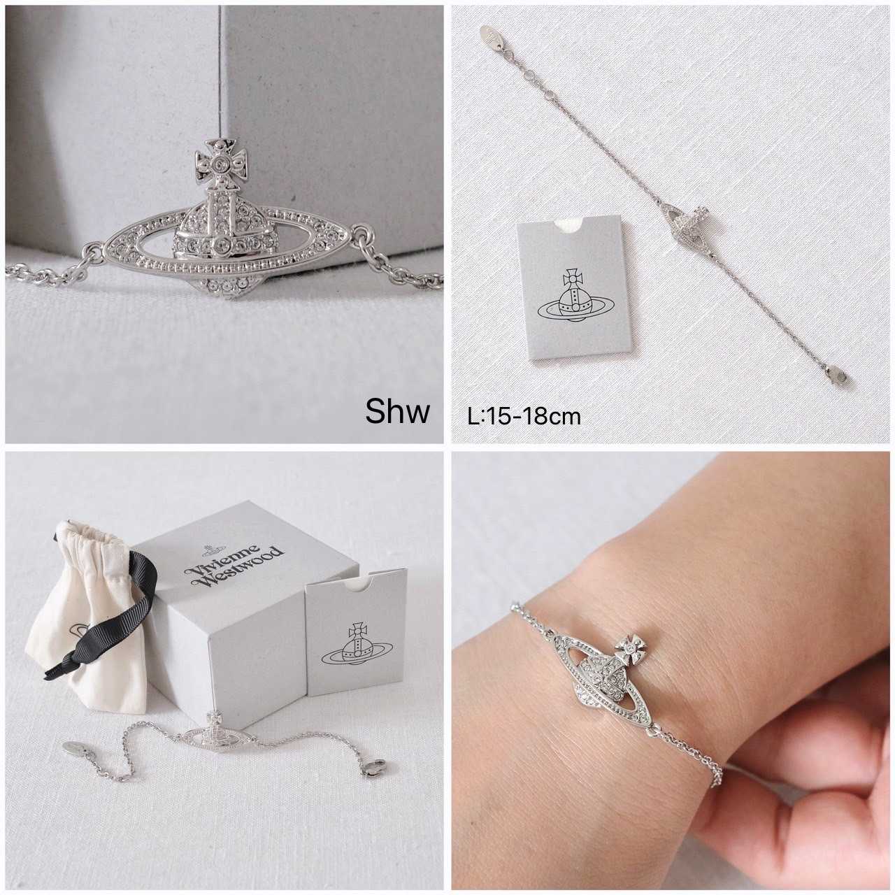 New Vivienne Westwood mini bas bracelet hardware 📌(ทักเชทก่อนสั่งซื้อ)​