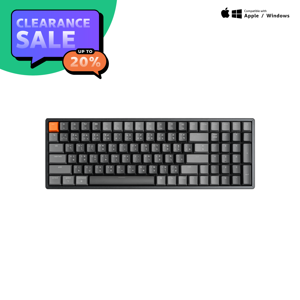 Clearance Keychron K4 Mechanical Keyboard Hotswapable แมคคานิคอลคีย์บอร์ดไร้สาย