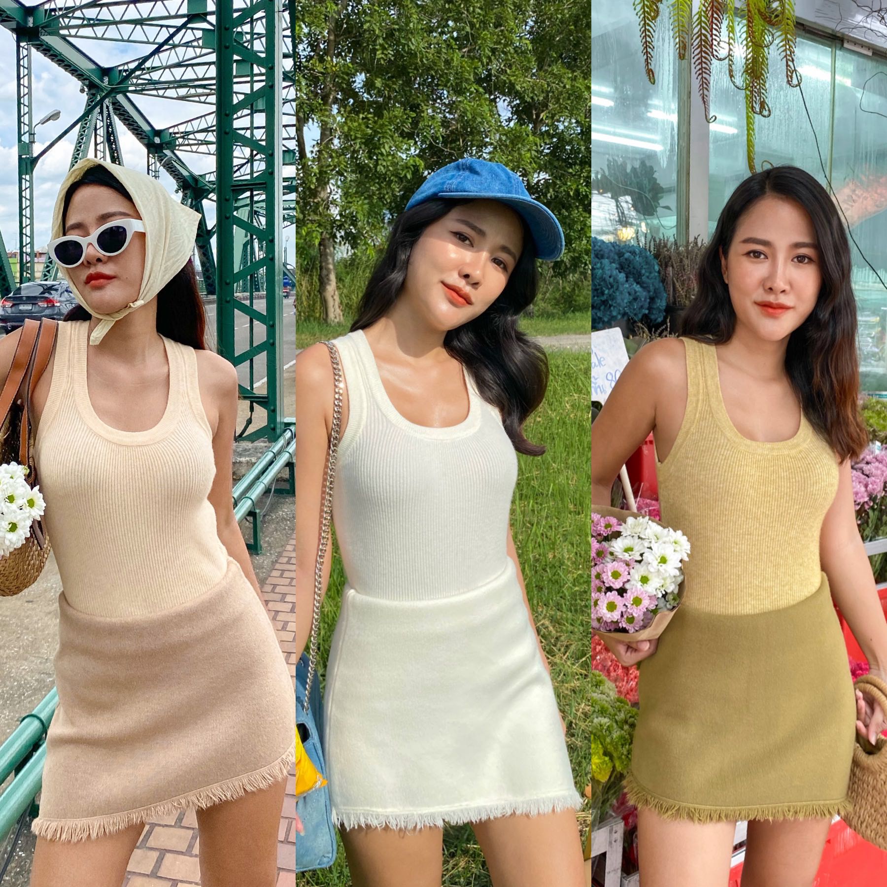 MINIGIRL STORE | Peony knit set