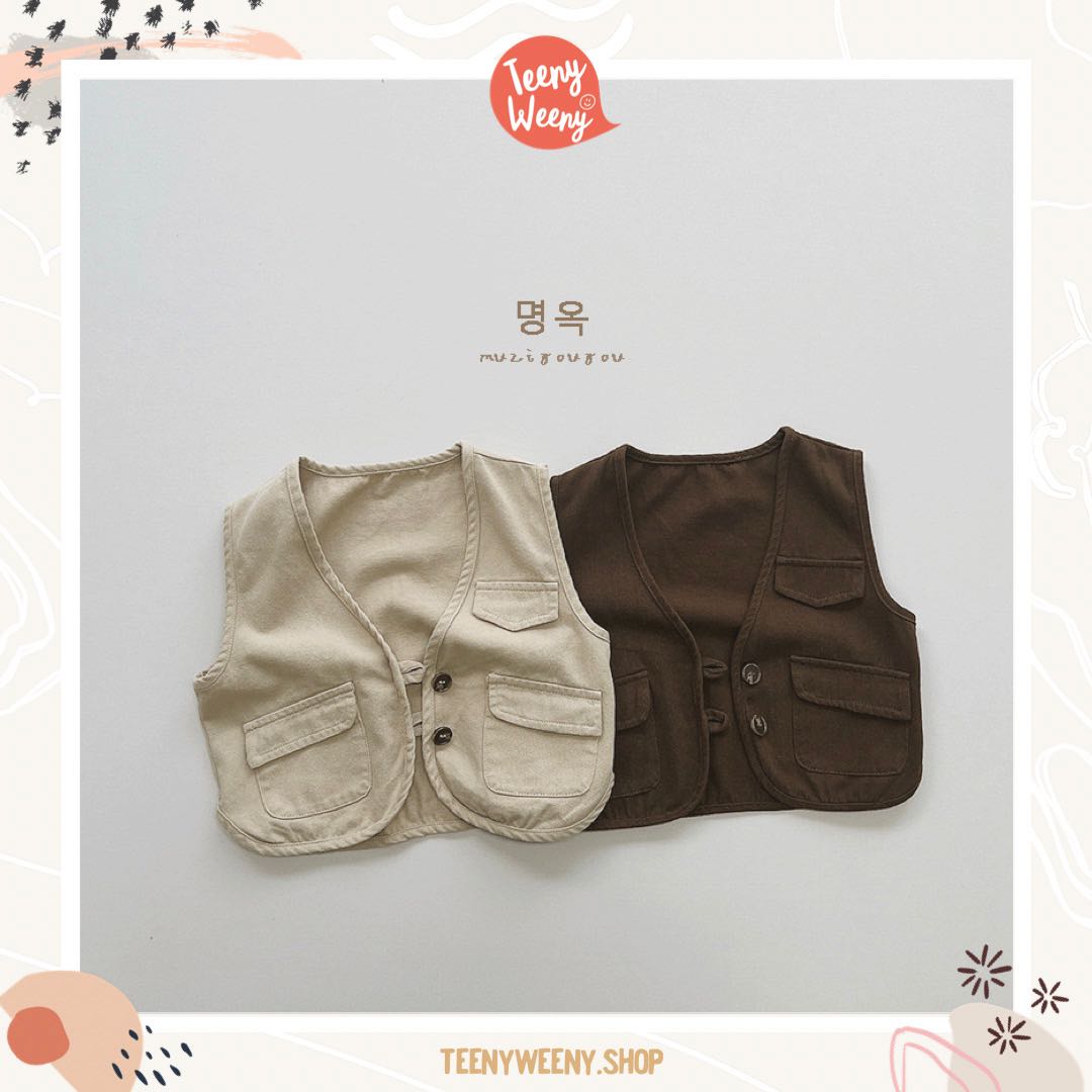 Teenyweeny.shop - Minimal Vest เสื้อกั๊กสไตล์มินิมอล