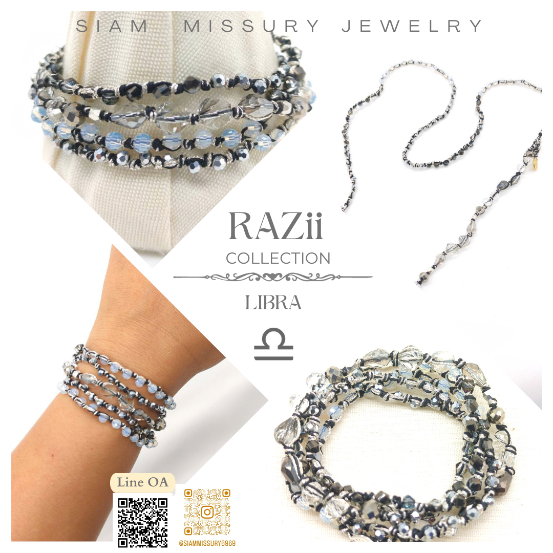 Libra Wrap Bracelet สร้อยข้อมือสำหรับชาวราศี ตุลย์ ( SM-RAZii-02 LIB )