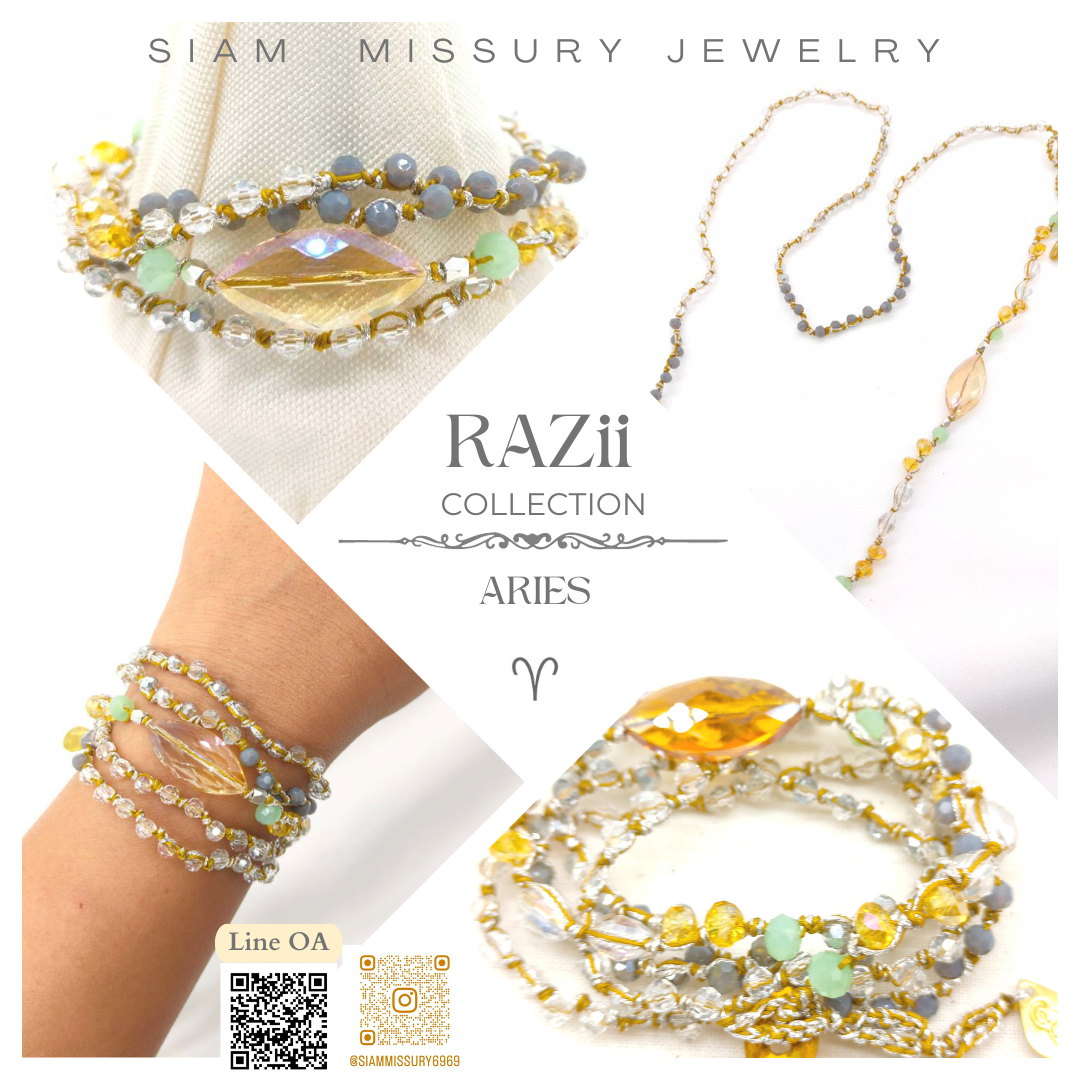Aries Wrap Bracelet สร้อยข้อมือสำหรับชาวราศี เมษ ( SM-RAZii-02 ARI )