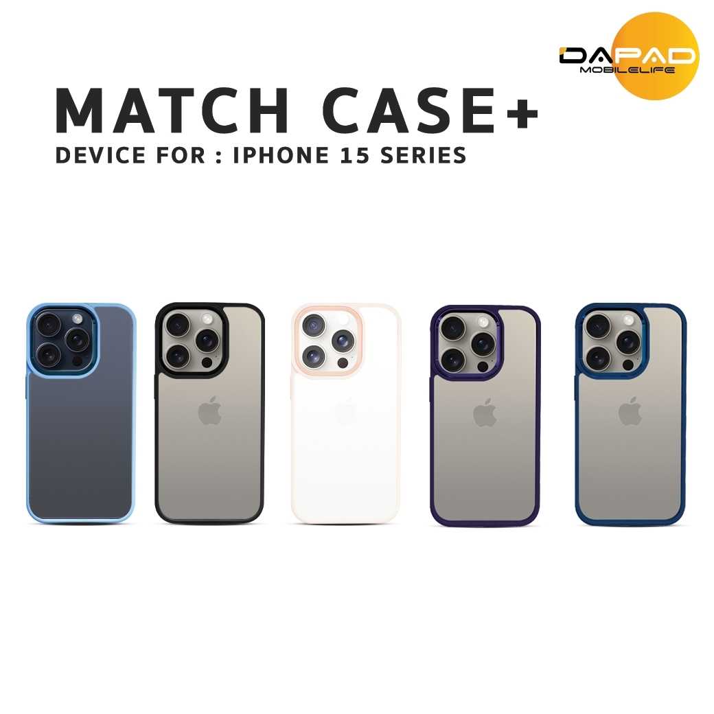 Match Case+ for iPhone  เคสใสกันกระแทกขอบสี