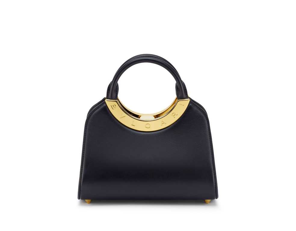BVLGARI ROMA Small Top Handle Bag - Black
