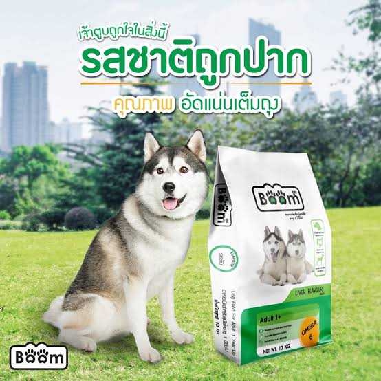 Boom อาหารสุนัข กระสอบ 10 กก. 