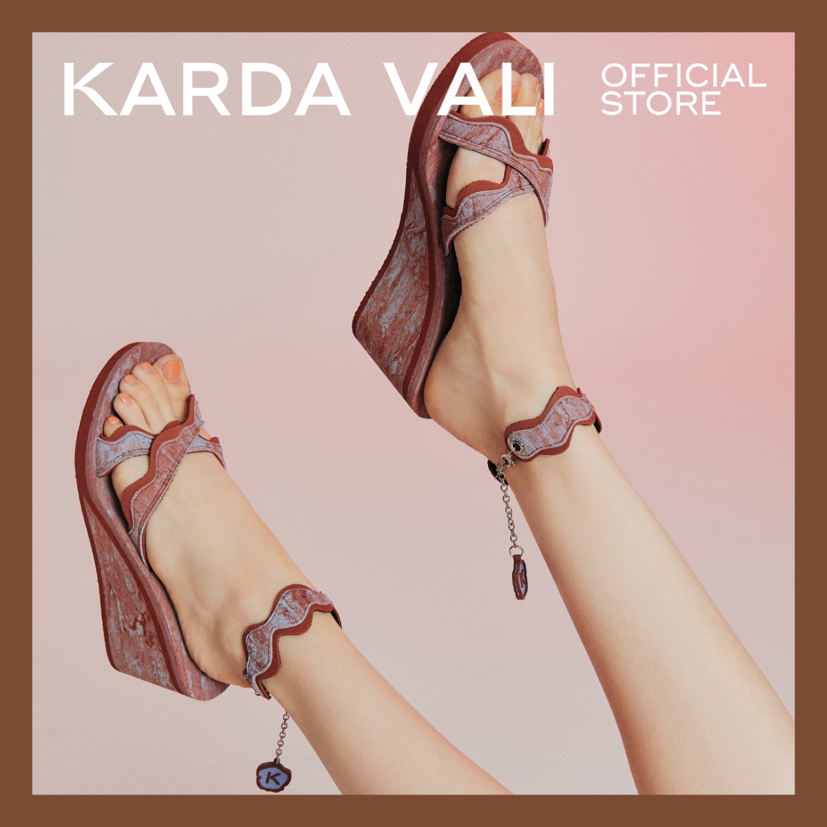 KARDA VALI รองเท้าส้นสูง 3 นิ้ว รุ่น Camille พร้อมสายรัดข้อเท้า