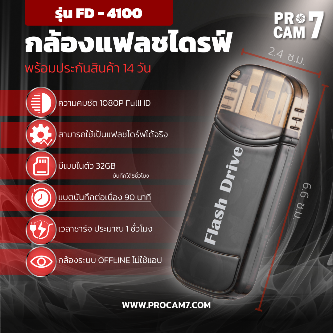 กล้องแฟลไดรฟ์ FD - 4100