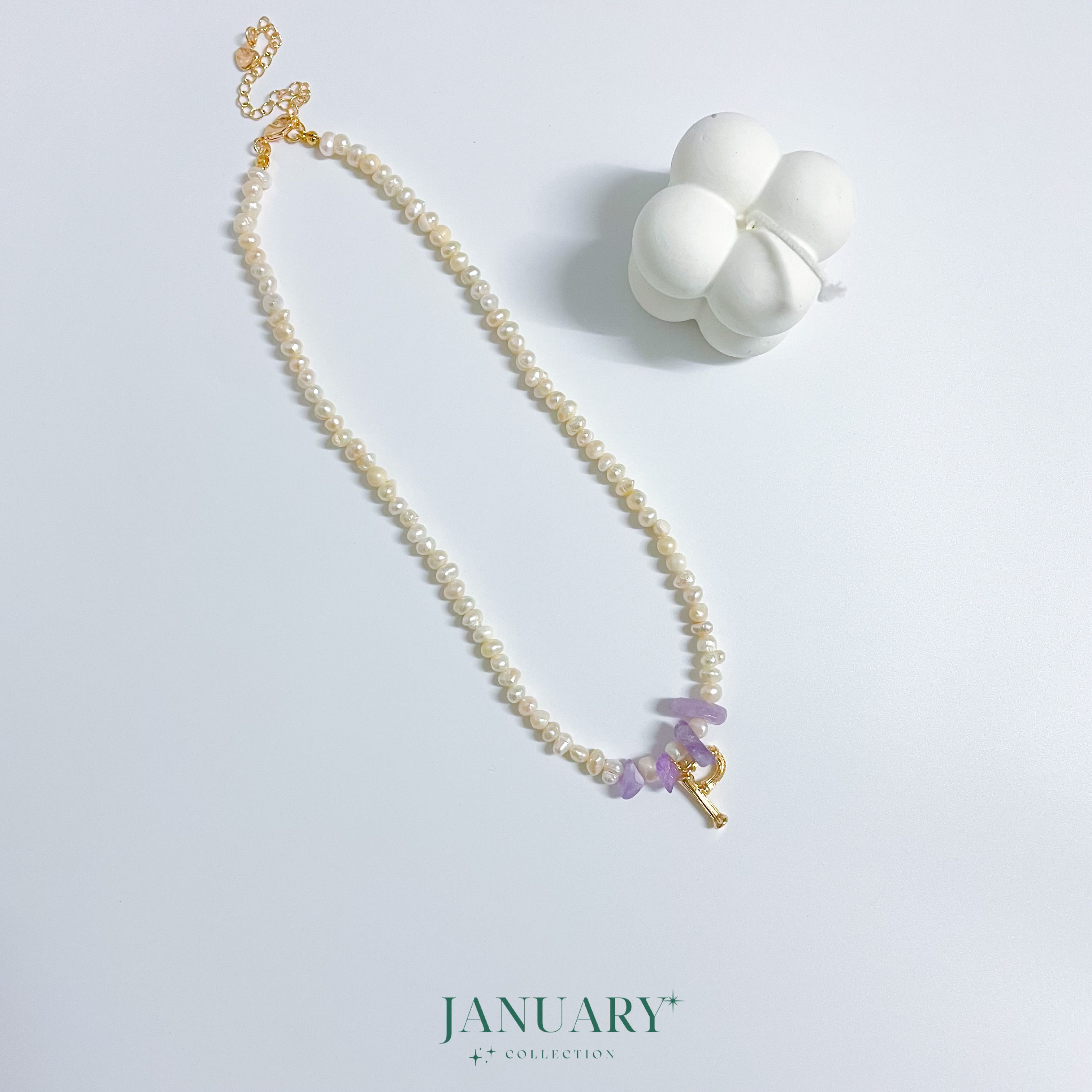 Ariel pearl - สร้อยมุกน้ำจืด มีจี้ตัวอักษร A-Z