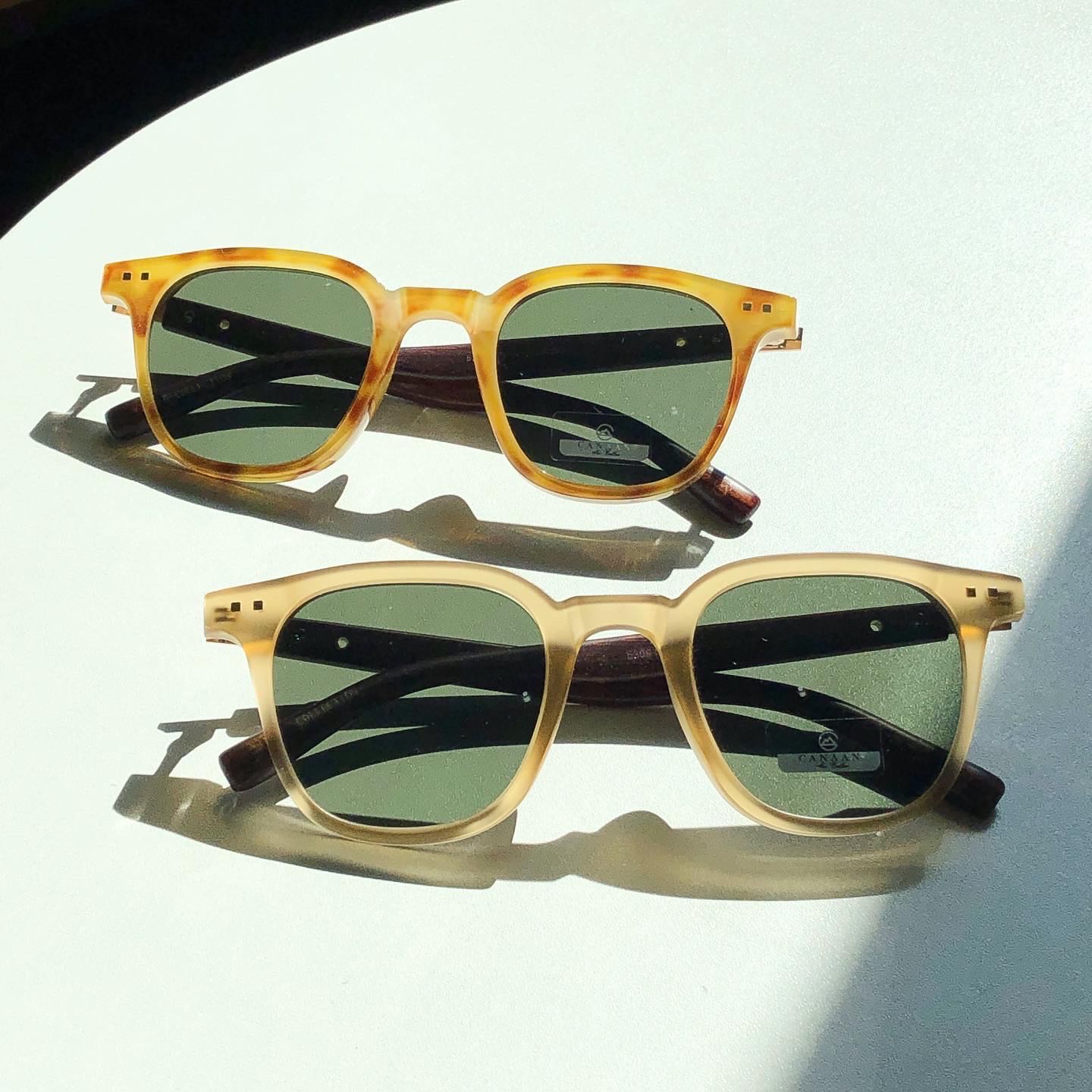 CHIC Everyday แว่นกันแดด สุดชิค เลนส์มัลติกรีน ขาไม้ ดีไซน์เนอร์เจแปน สวมใส่ทุกรูปหน้า
