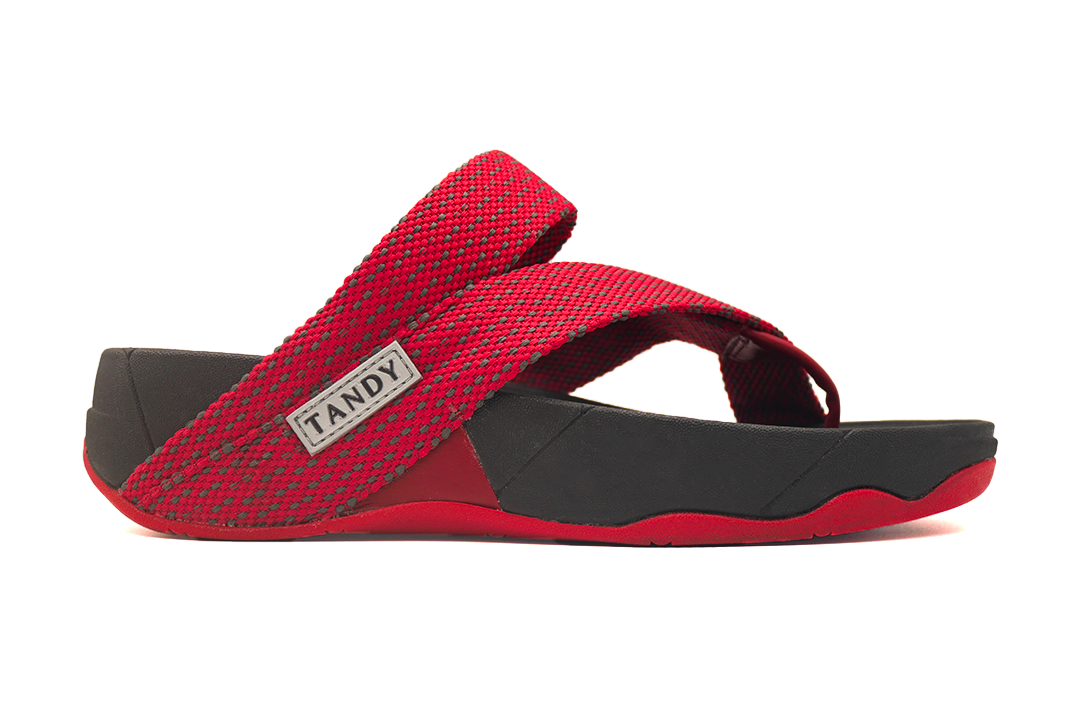 รองเท้า TANDY รุ่น Weave Dot (Red/Grey/Red)