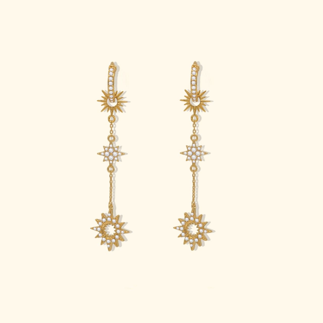 ต่างหูห่วงดารากาแลคซี่ (My Galaxy Crystal Hoop Earrings)