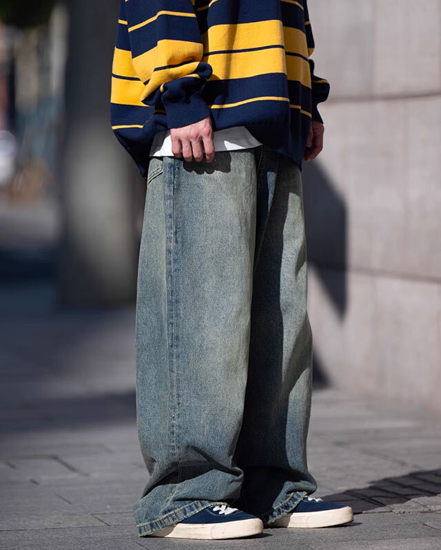 BELLKENIDEA Washed Jeans